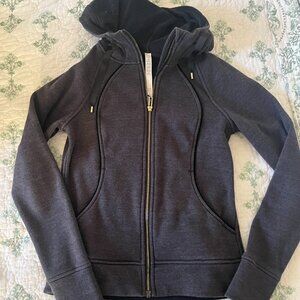 Lululemon- Velvet Full Zip Scuba- Black (6)